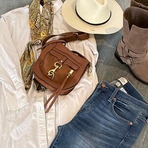 PURSE: Rebecca Minkoff Brown Crossbody Bag